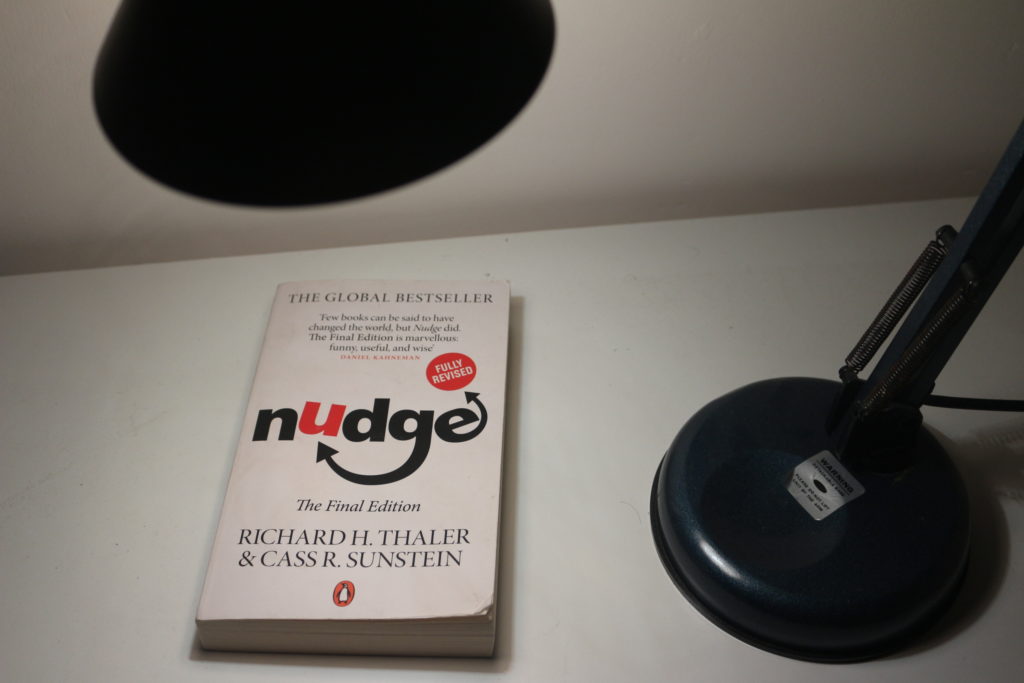 Nudge book under the light